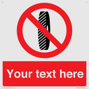 Custom Do Not Change Grinding Wheel Sign